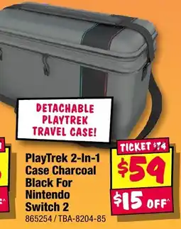JB Hi-Fi PlayTrek 2-In-1 Case Charcoal Black For Nintendo Switch 2 offer
