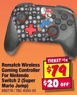 JB Hi-Fi Rematch Wireless Gaming Controller For Nintendo Switch 2 Super Mario Jump offer
