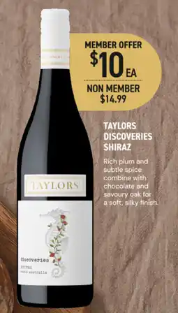 Dan Murphy's Taylors Discoveries Shiraz offer