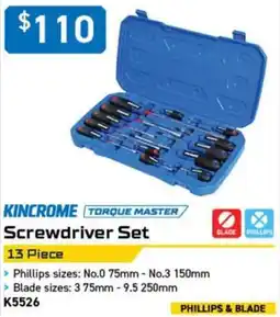 Kincrome Kincrome Torque Master Screwdriver Set offer