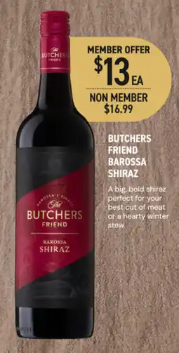 Dan Murphy's The Butchers Friend Barossa Shiraz offer