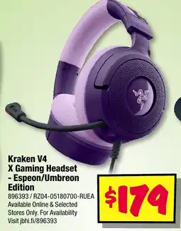 JB Hi-Fi Razer Kraken V4 X Gaming Headset - Espeon/Umbreon Edition offer