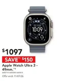 Harvey Norman Apple Watch Ultra 3 - 49mm offer