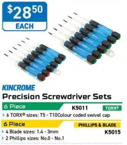 Kincrome Kincrome Precision Screwdriver Sets offer