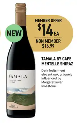 Dan Murphy's Tamala by Cape Mentelle Shiraz offer