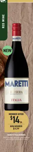 Dan Murphy's Maretti Italia Barbera offer