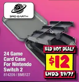 JB Hi-Fi 3Rd Earth 24 Game Card Case For Nintendo Switch 2 offer