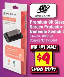 JB Hi-Fi 3RD EARTH Premium 9H Glass Screen Protector for Nintendo Switch 2 offer
