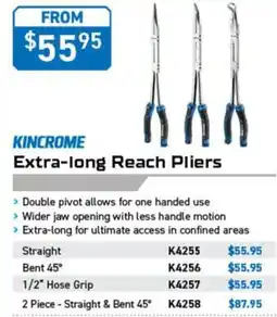 Kincrome Kincrome Extra-long Reach Pliers offer