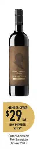 Dan Murphy's Peter Lehmann The Barossan Shiraz 2018 offer