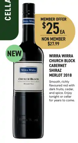 Dan Murphy's Wirra Wirra Church Block Cabernet Shiraz offer