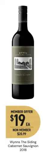 Dan Murphy's Wynn's The Siding Cabernet Sauvignon offer
