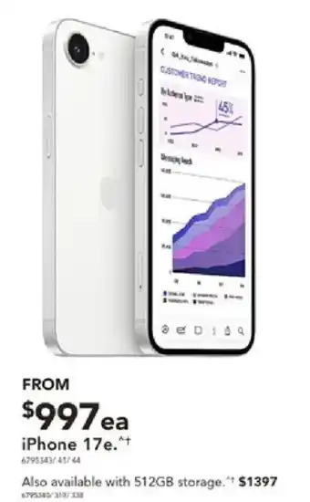 Harvey Norman iPhone 17e offer