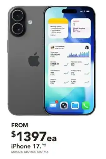 Harvey Norman iPhone 17 offer