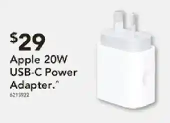 Harvey Norman Apple 20W USB-C Power Adapter offer