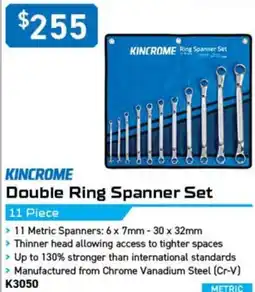 Kincrome Kincrome Double Ring Spanner Set offer
