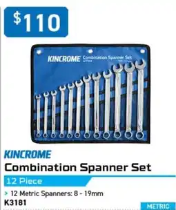 Kincrome Kincrome Combination Spanner Set offer
