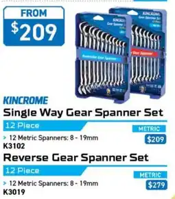 Kincrome Kincrome Single Way Gear Spanner Set offer