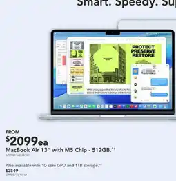 Harvey Norman MacBook Air 13" with M5 Chip offer