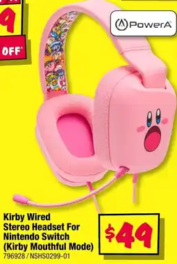 JB Hi-Fi PowerA Kirby Wired Stereo Headset For Nintendo Switch offer
