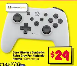 JB Hi-Fi Powerwave Core Wireless Controller Retro Grey For Nintendo Switch offer