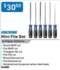 Kincrome Kincrome Mini File Set offer