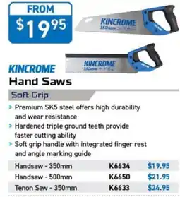Kincrome Kincrome Hand Saws offer