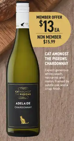 Dan Murphy's Cat Amongst The Pigeons Adelaide Chardonnay offer