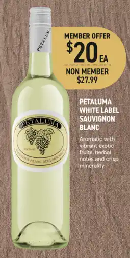 Dan Murphy's Petaluma White Label Sauvignon Blanc offer