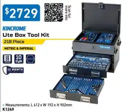 Kincrome Kincrome Ute Box Tool Kit offer