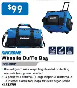 Kincrome Kincrome Wheelie Duffle Bag offer
