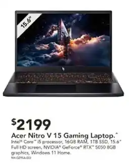 Harvey Norman Acer Nitro V 15 Gaming Laptop offer