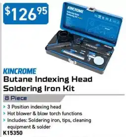 Kincrome Kincrome Butane Indexing Head Soldering Iron Kit offer