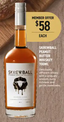 Dan Murphy's Skrewball Peanut Butter Whiskey offer
