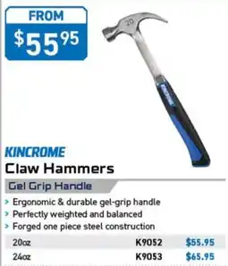 Kincrome Kincrome Claw Hammers offer