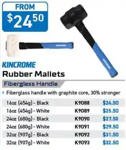 Kincrome Kincrome Rubber Mallets offer
