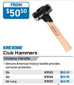 Kincrome Kincrome Club Hammers offer