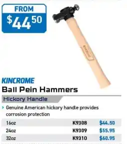 Kincrome Kincrome Ball Pein Hammers offer