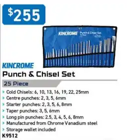 Kincrome Kincrome Punch & Chisel Set offer