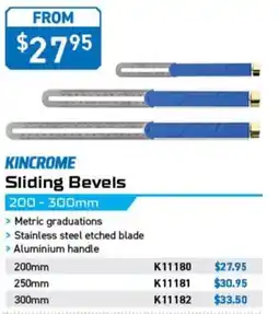 Kincrome Kincrome Sliding Bevels offer