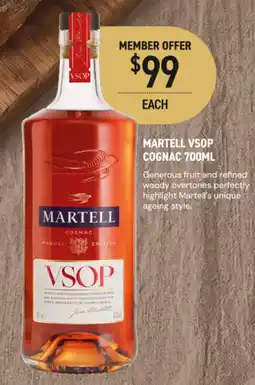 Dan Murphy's Martell VSOP Cognac offer
