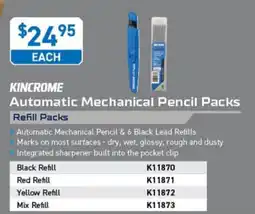 Kincrome Kincrome Automatic Mechanical Pencil Packs offer