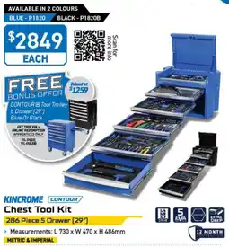 Kincrome Kincrome Contour Chest Tool Kit offer
