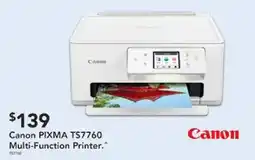 Harvey Norman Canon PIXMA TS7760 Multi-Function Printer offer