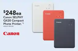 Harvey Norman Canon SELPHY QX20 Compact Photo Printer offer