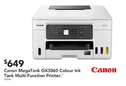 Harvey Norman Canon MegaTank GX3060 Colour Ink Tank Multi-Function Printer offer