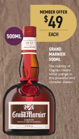 Dan Murphy's Grand Marnier 500ML offer