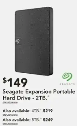 Harvey Norman Seagate Expansion Portable Hard Drive offer