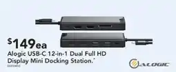 Harvey Norman Alogic USB-C 12-in-1 Dual Full HD Display Mini Docking Station offer
