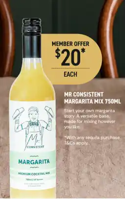 Dan Murphy's Mr Consistent Margarita Mix offer